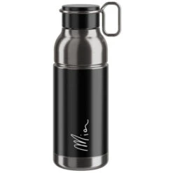 Bidon Acier Elite Mia 650ml Noir/Argent