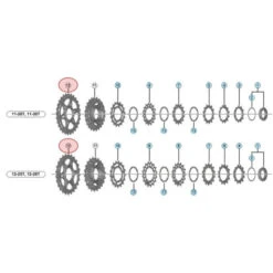 Bloc Pignon Shimano Dura-Ace CS-R9100 - 11 Vitesses - 25-28 Dents
