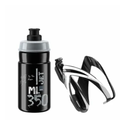 Kit Bidon + Porte-Bidon Elite CEO 350ml Noir/Noir