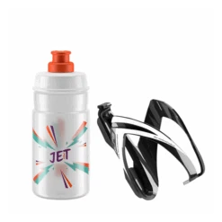 Kit Bidon + Porte-Bidon Elite CEO 350ml Noir/Transparent-Orange