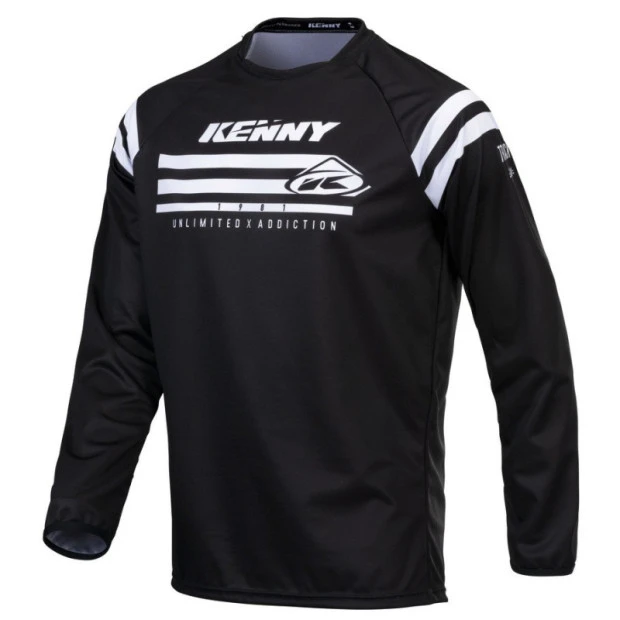 Maillot Kenny Track Raw Noir 1 Maillot Kenny Track Raw Noir