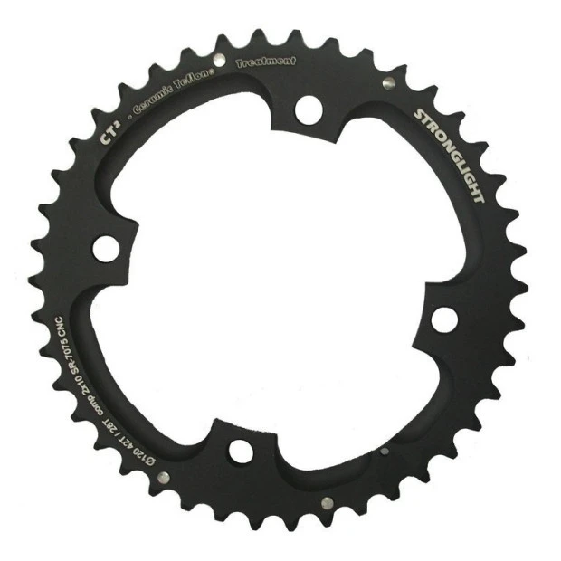 Plateau Stronglight VTT Type CT2 Sram 120 Mm 10 V Extérieur Double - Noir 1 Plateau Stronglight VTT Type CT2 Sram 120 Mm 10 V Extérieur Double - Noir