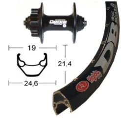 Roue Avant Shimano Deore / Ryde 28'- 622/19 Disque