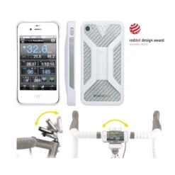 Support Téléphone Apple IPhone 4 & 4S Topeak Ride Case 2 (Blanc)