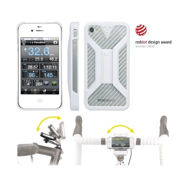 Support Téléphone Apple IPhone 4 & 4S Topeak Ride Case 2 (Blanc) 1 Support Téléphone Apple IPhone 4 & 4S Topeak Ride Case 2 (Blanc)